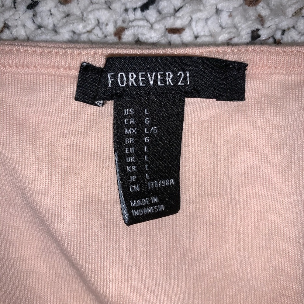 Forever 21 Square-Neck Baby Pink Tank Top - Picture 2 of 3